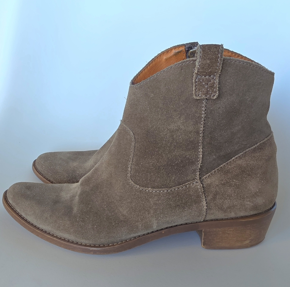 Madewell Suede Ankle Booties - 7